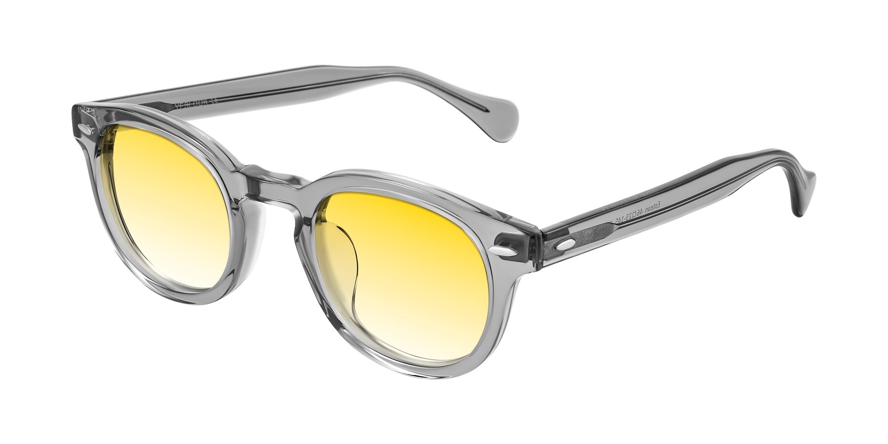 Angle of Estean in Transparent Gray with Yellow Gradient Lenses