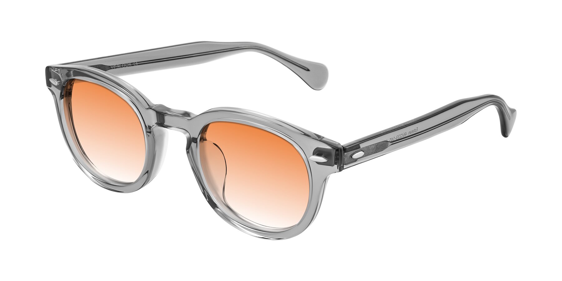 Angle of Estean in Transparent Gray with Orange Gradient Lenses