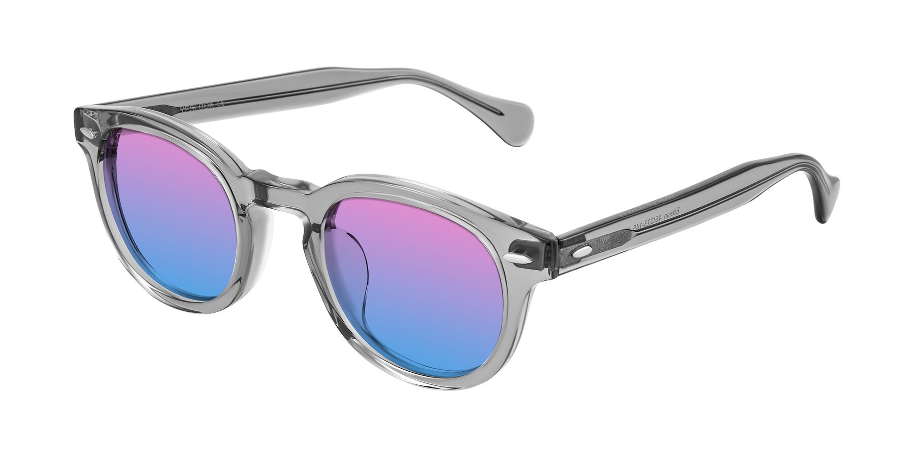 Angle of Estean in Transparent Gray with Pink / Blue Gradient Lenses