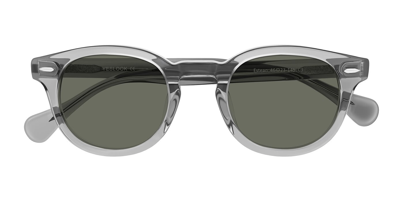 Estean - Transparent Gray Polarized Sunglasses