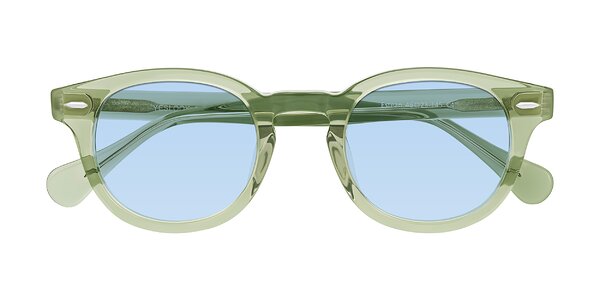 Front of Estean in Transparent Green