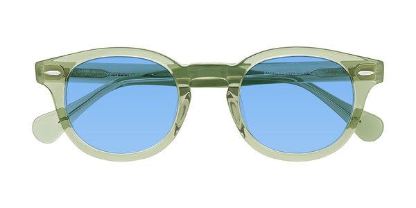 Front of Estean in Transparent Green