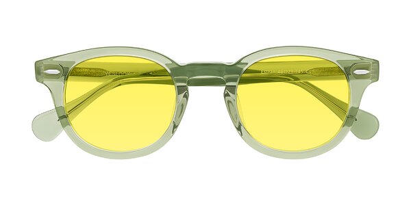 Front of Estean in Transparent Green