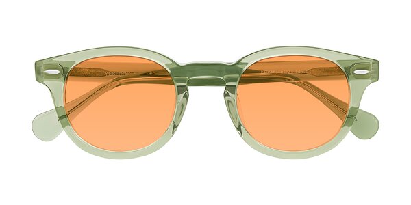 Front of Estean in Transparent Green