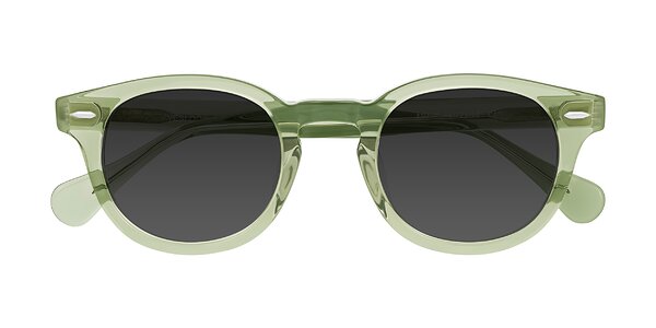 Front of Estean in Transparent Green