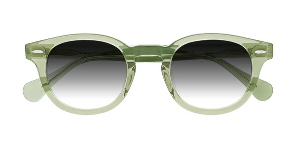 Front of Estean in Transparent Green