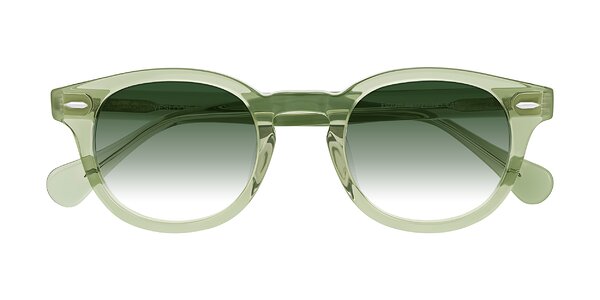 Front of Estean in Transparent Green