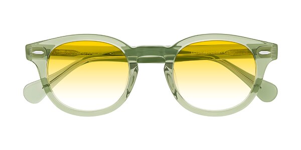 Front of Estean in Transparent Green