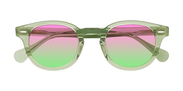 Front of Estean in Transparent Green