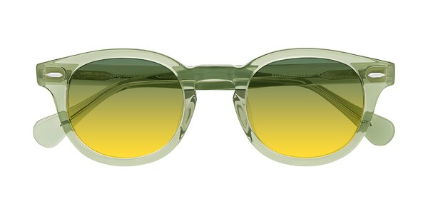 Front of Estean in Transparent Green