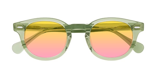 Front of Estean in Transparent Green