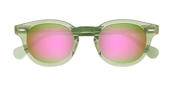 Front of Estean in Transparent Green