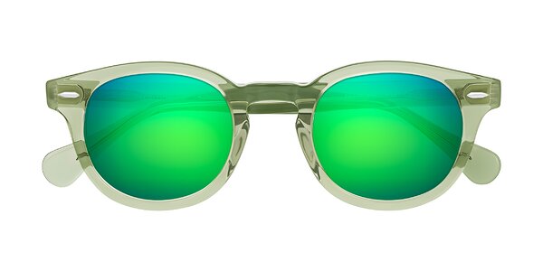 Front of Estean in Transparent Green