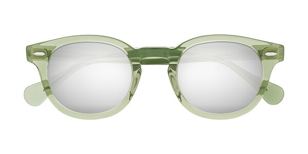 Front of Estean in Transparent Green