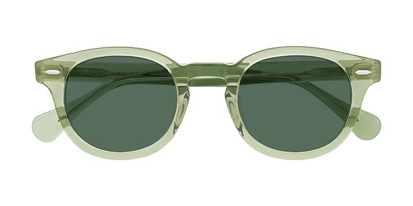 Front of Estean in Transparent Green