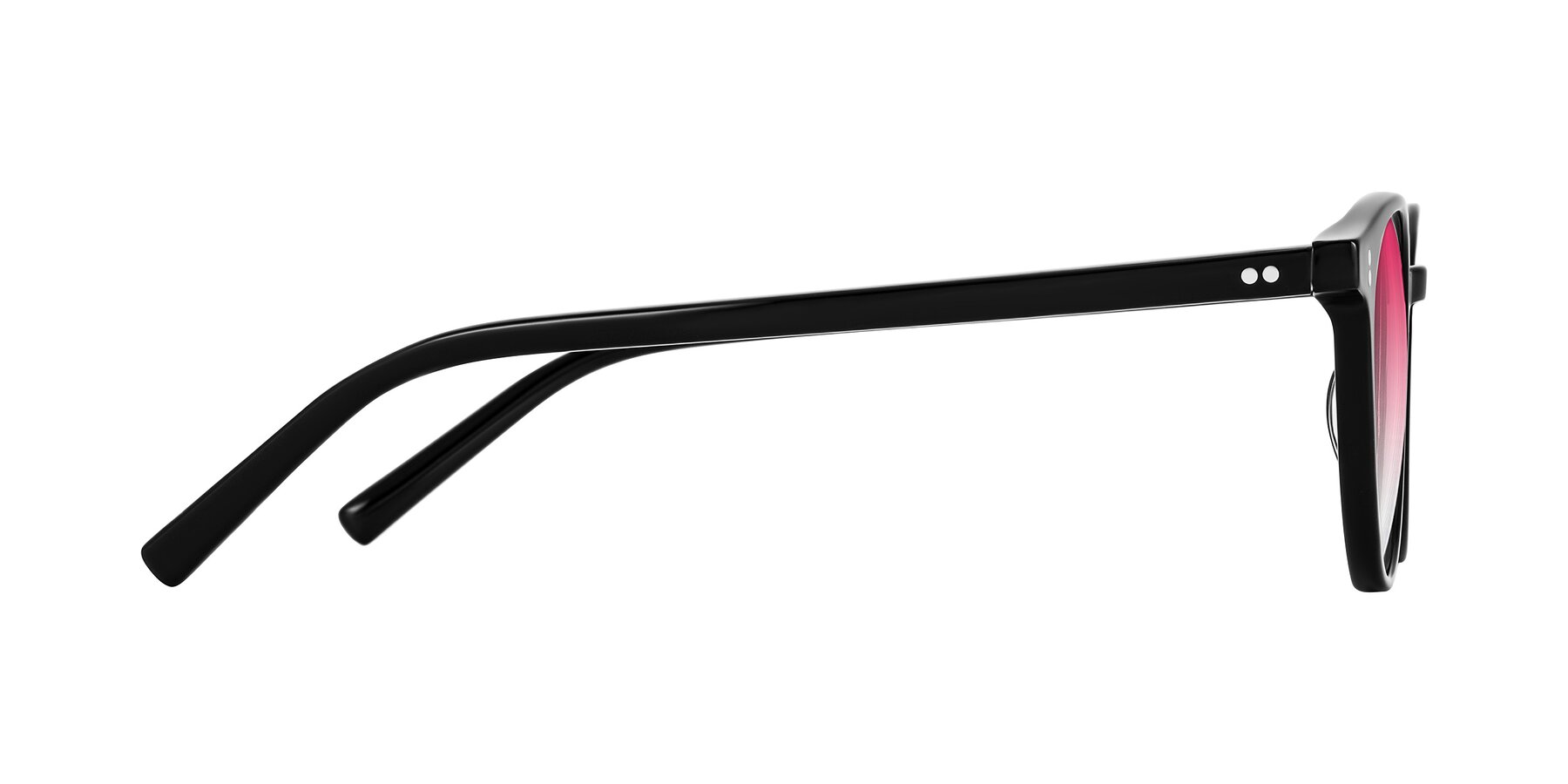 Side of Haharou in Black with Pink Gradient Lenses