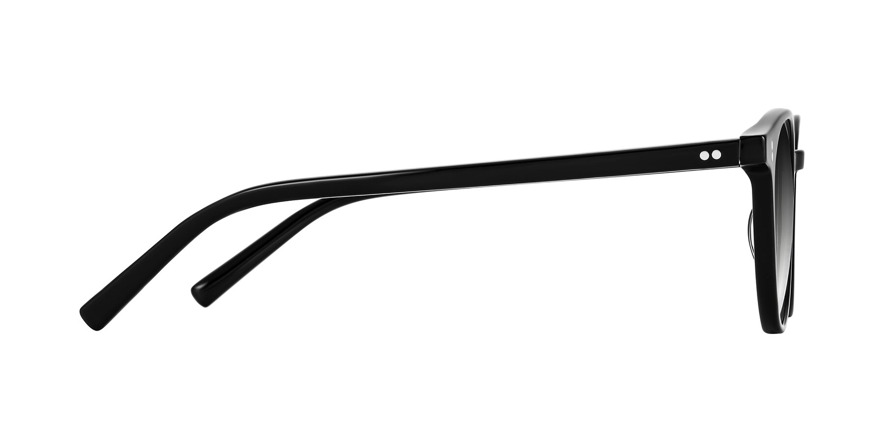 Side of Haharou in Black with Gray Gradient Lenses