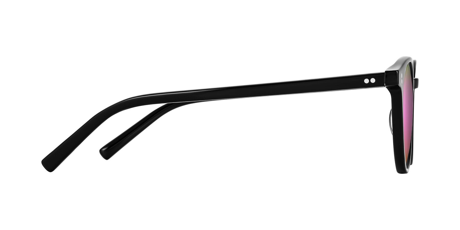 Side of Haharou in Black with Pink Mirrored Lenses