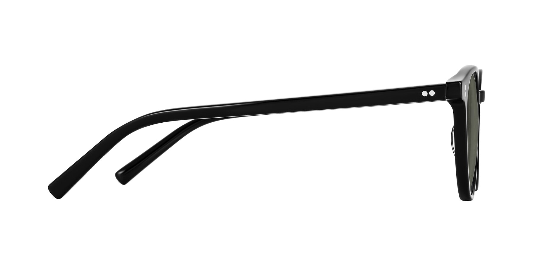Side of Haharou in Black with Gray Polarized Lenses