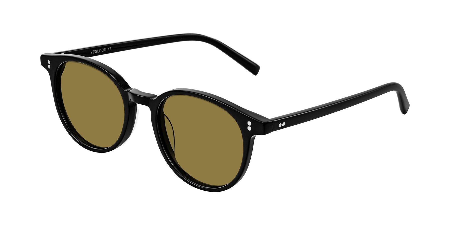 Angle of Haharou in Black with Brown Polarized Lenses