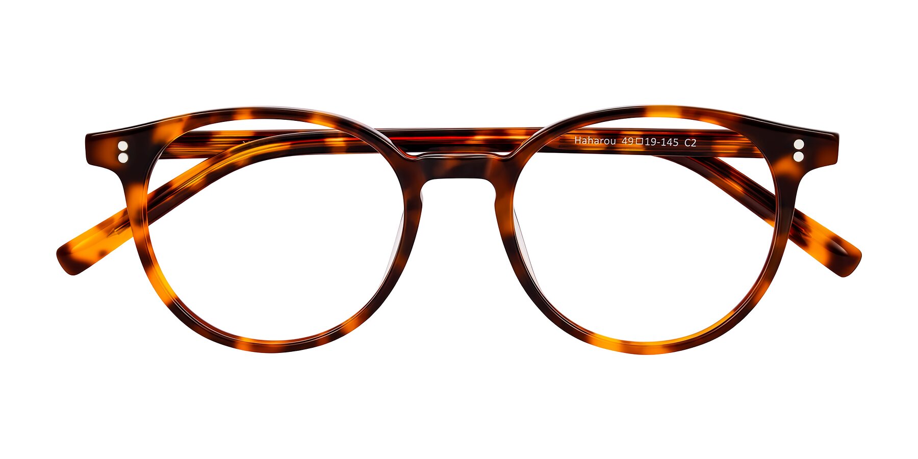Folded Front of Haharou in Tortoise with Clear Blue Light Blocking Lenses