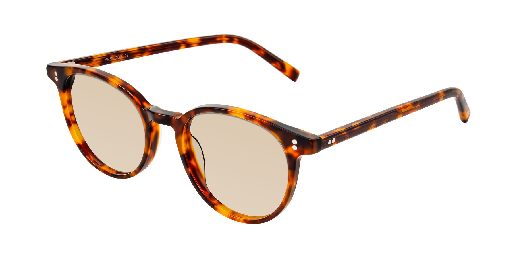 Angle of Haharou in Tortoise with Light Brown Tinted Lenses