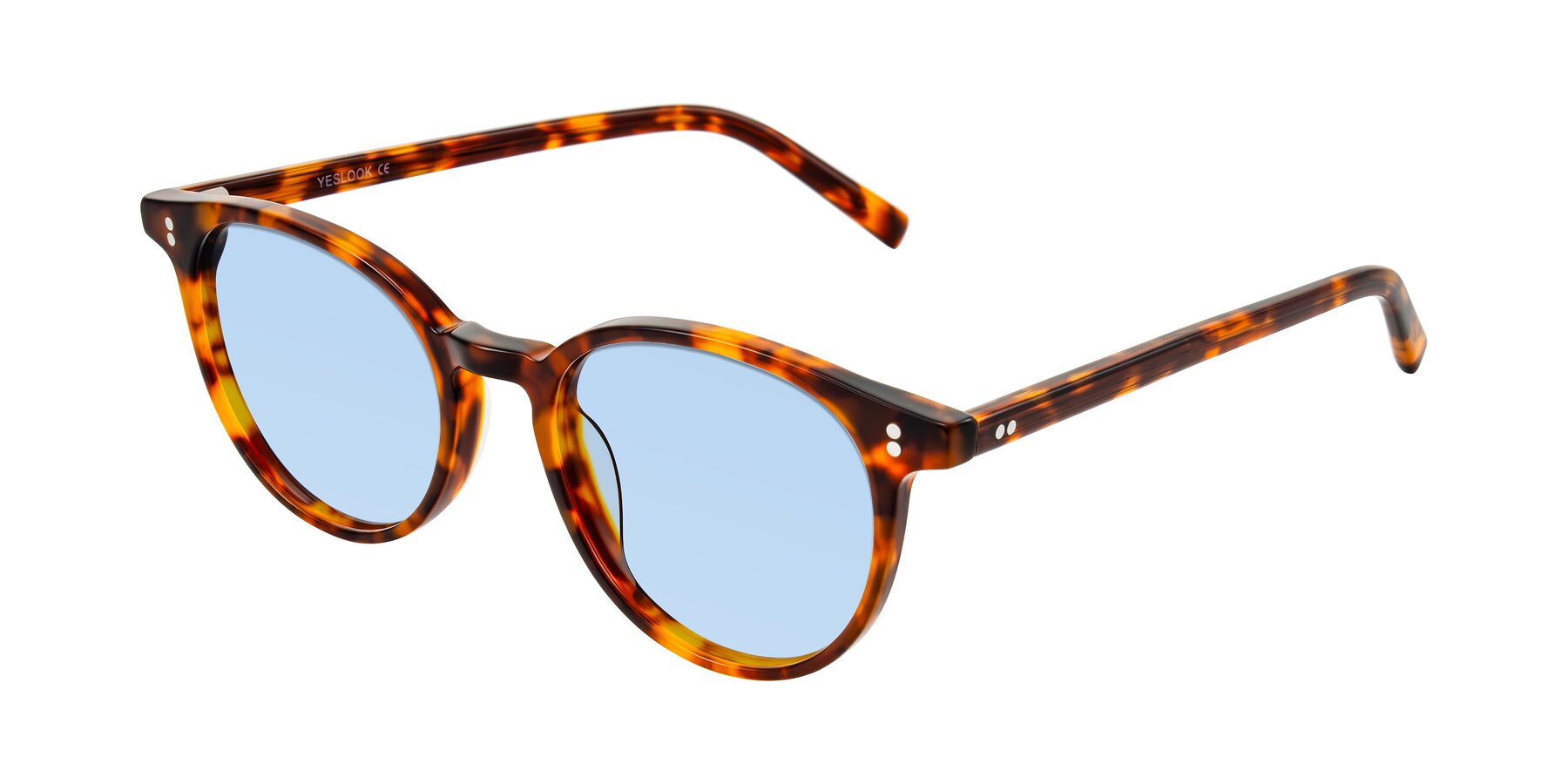 Angle of Haharou in Tortoise with Light Blue Tinted Lenses