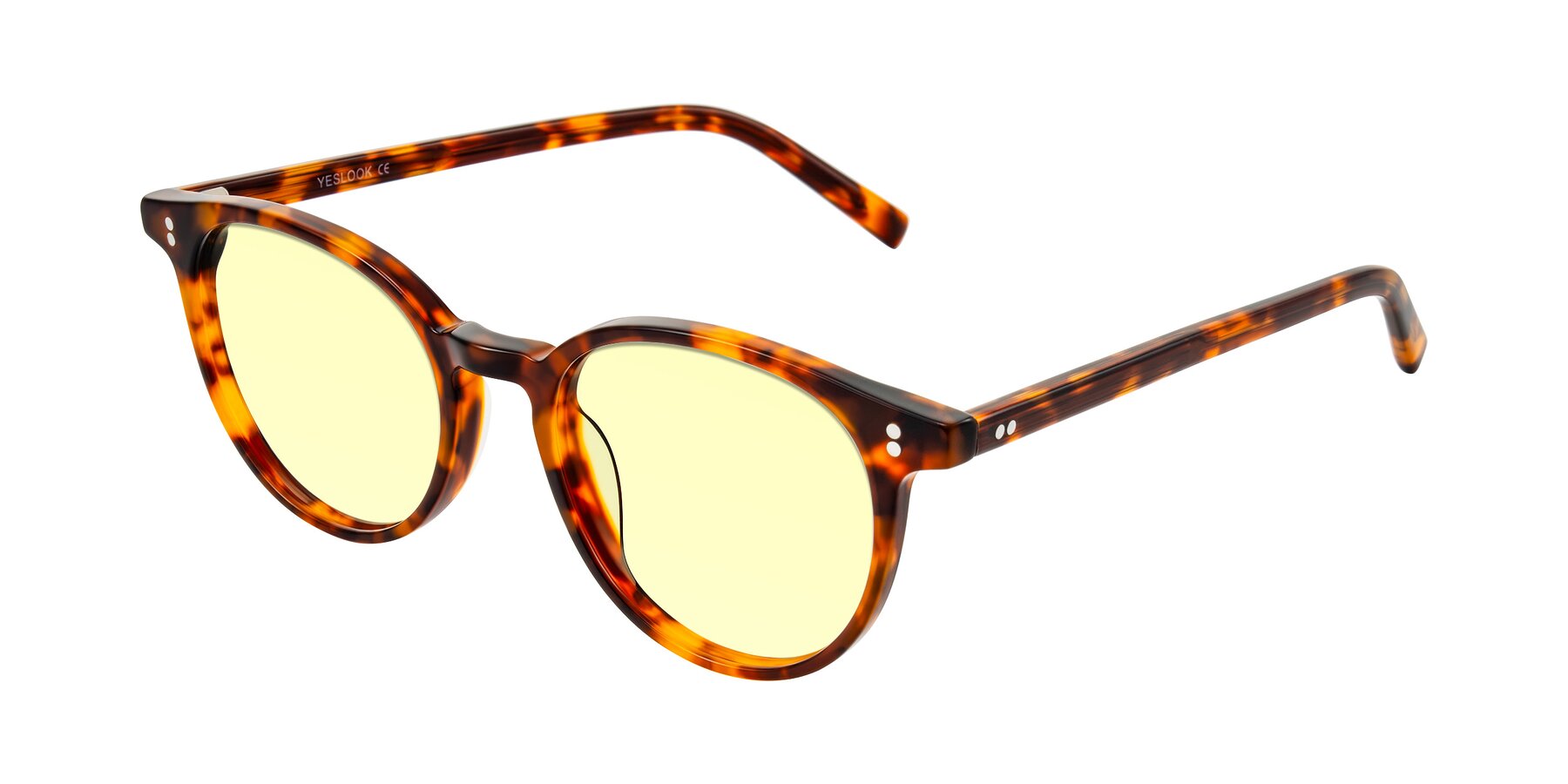 Angle of Haharou in Tortoise with Light Yellow Tinted Lenses