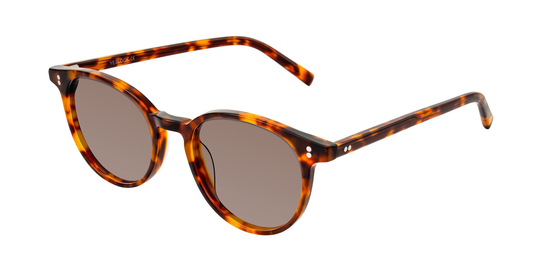 Angle of Haharou in Tortoise with Medium Brown Tinted Lenses