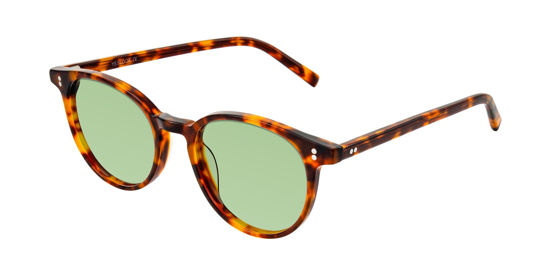 Angle of Haharou in Tortoise with Medium Green Tinted Lenses