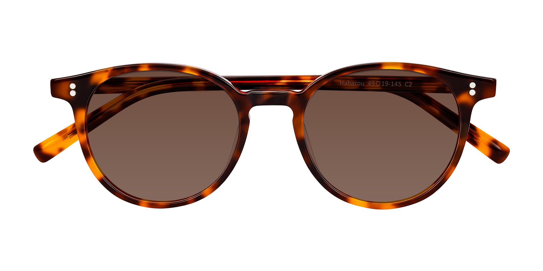 Folded Front of Haharou in Tortoise with Brown Tinted Lenses