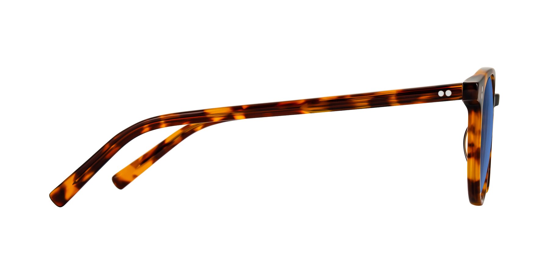Side of Haharou in Tortoise with Blue Tinted Lenses