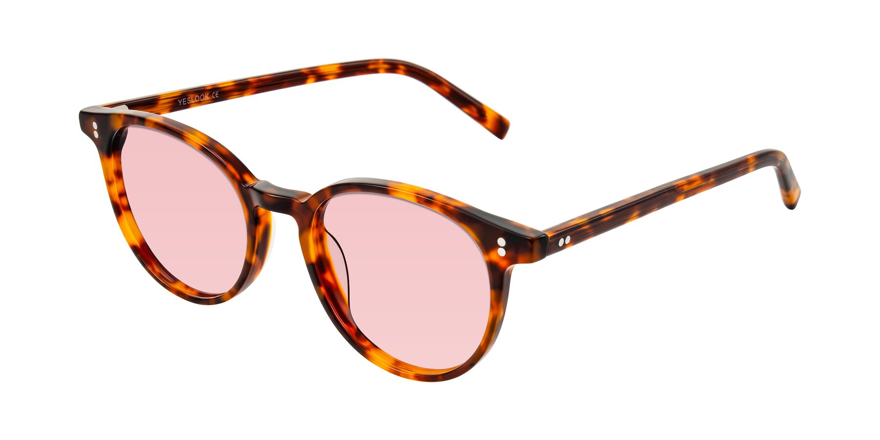 Angle of Haharou in Tortoise with Light Garnet Tinted Lenses