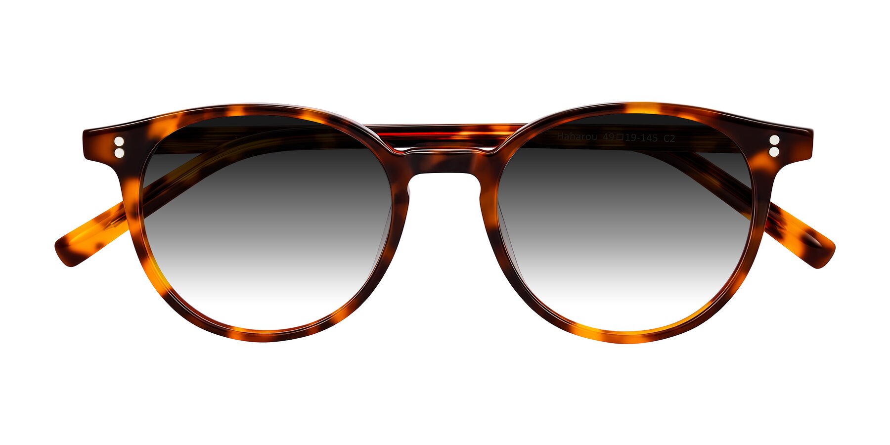 Folded Front of Haharou in Tortoise with Gray Gradient Lenses