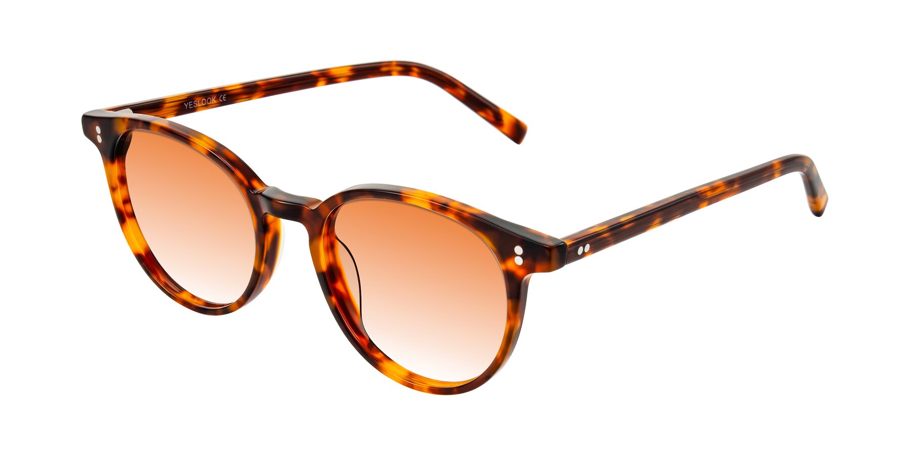 Angle of Haharou in Tortoise with Orange Gradient Lenses