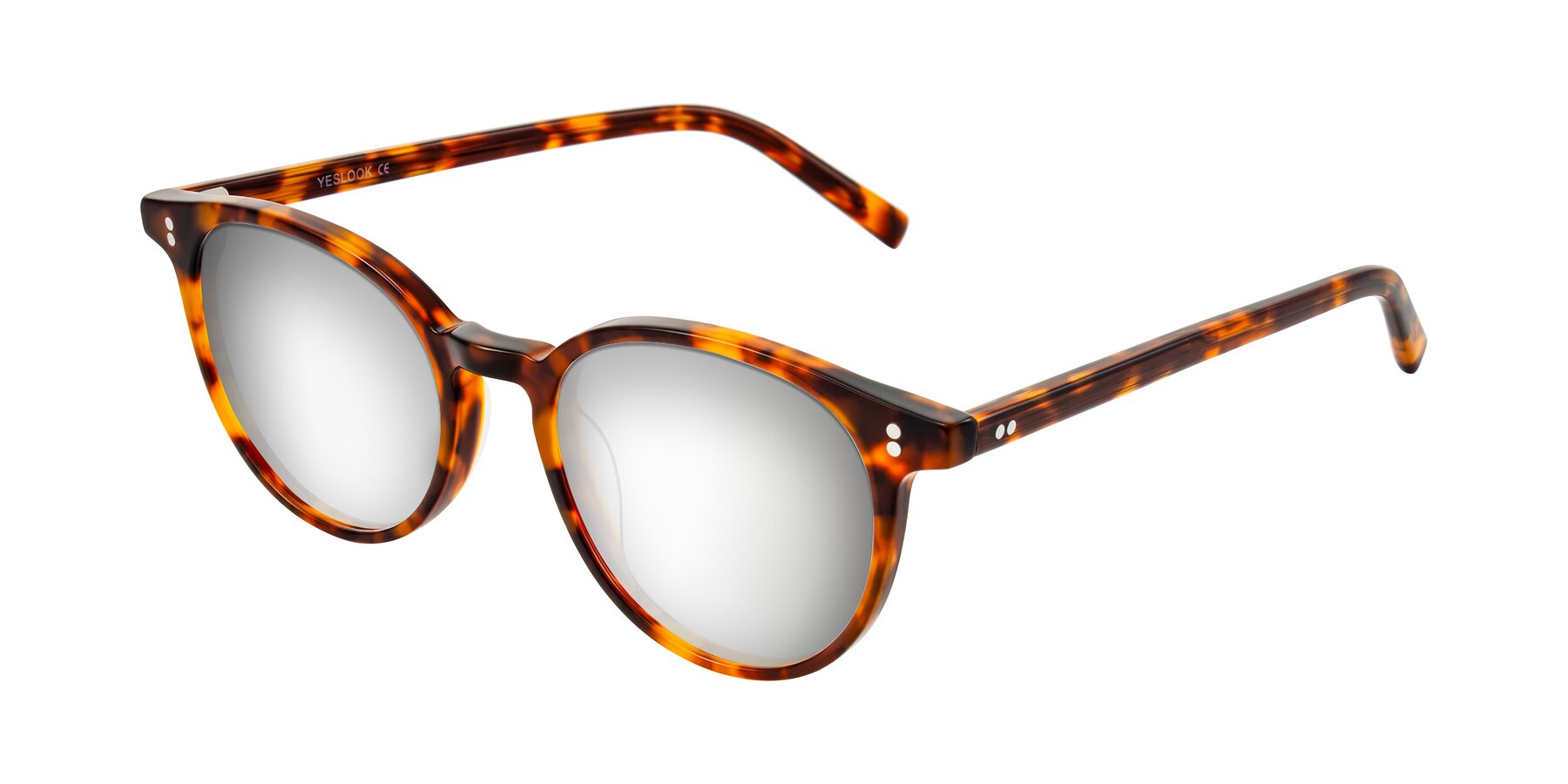 Angle of Haharou in Tortoise with Silver Mirrored Lenses