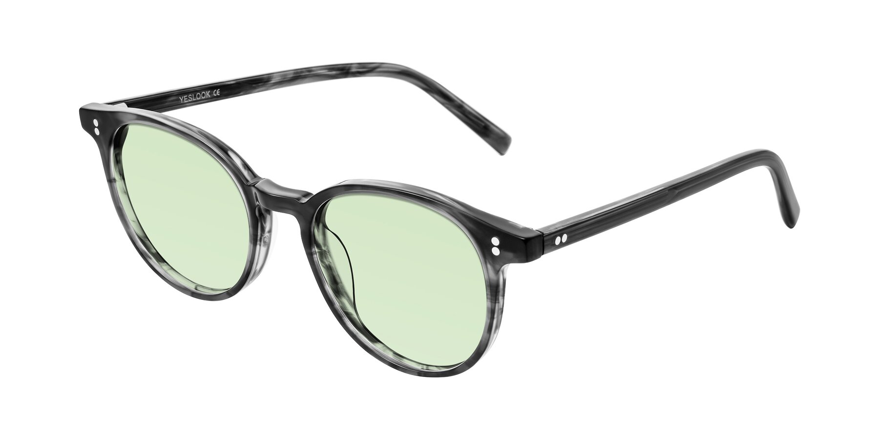 Angle of Haharou in Smoke with Light Green Tinted Lenses