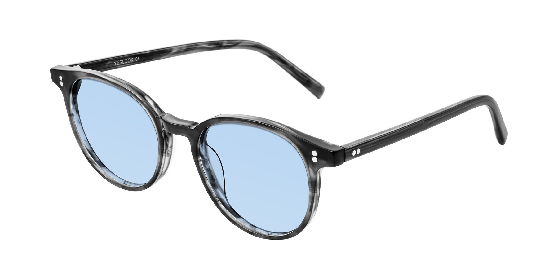 Angle of Haharou in Smoke with Light Blue Tinted Lenses