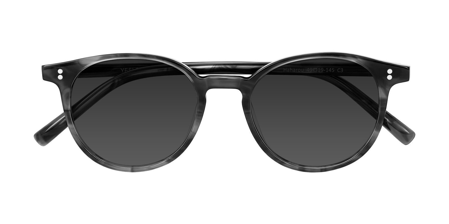 Folded Front of Haharou in Smoke with Gray Tinted Lenses