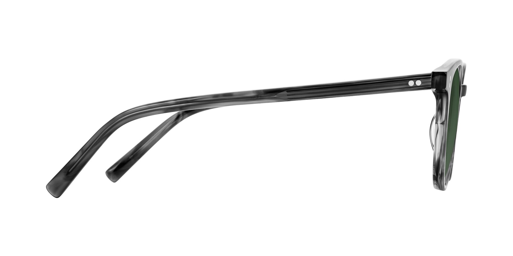 Side of Haharou in Smoke with Green Tinted Lenses