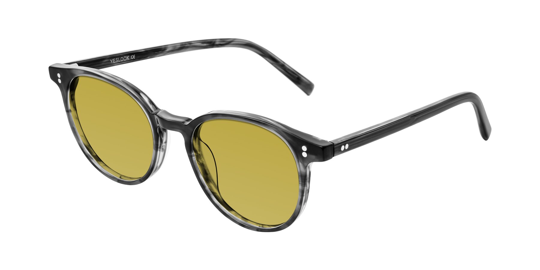 Angle of Haharou in Smoke with Champagne Tinted Lenses
