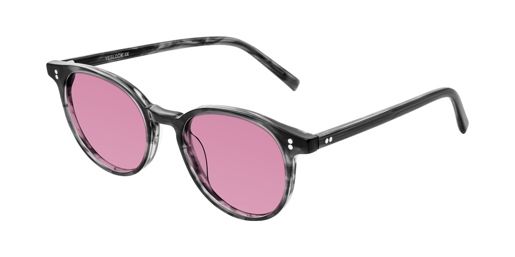 Angle of Haharou in Smoke with Medium Wine Tinted Lenses