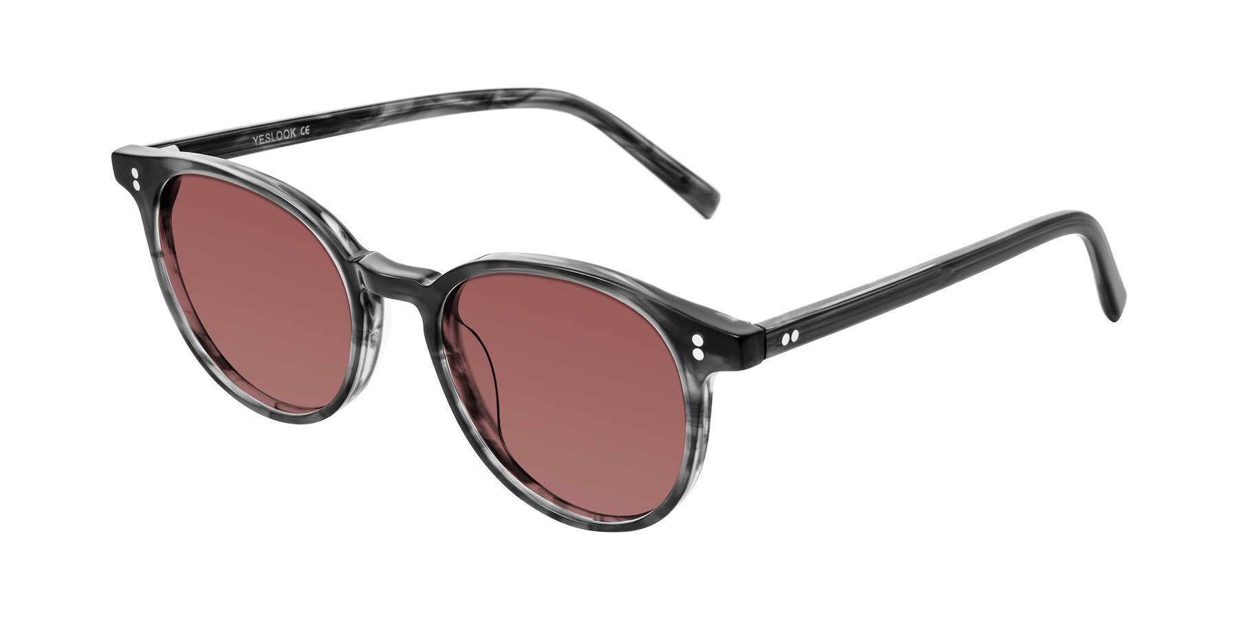 Angle of Haharou in Smoke with Garnet Tinted Lenses