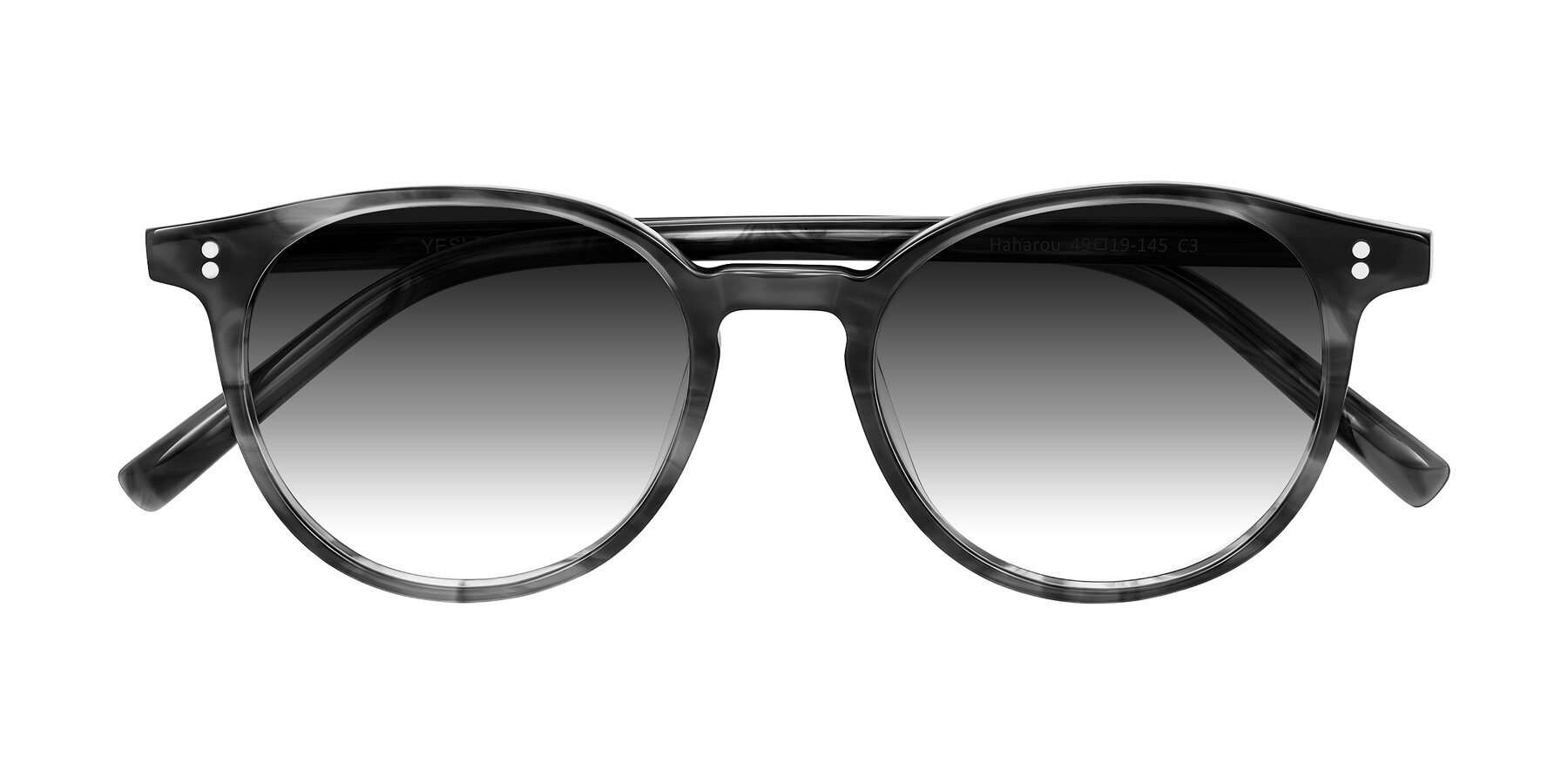 Folded Front of Haharou in Smoke with Gray Gradient Lenses