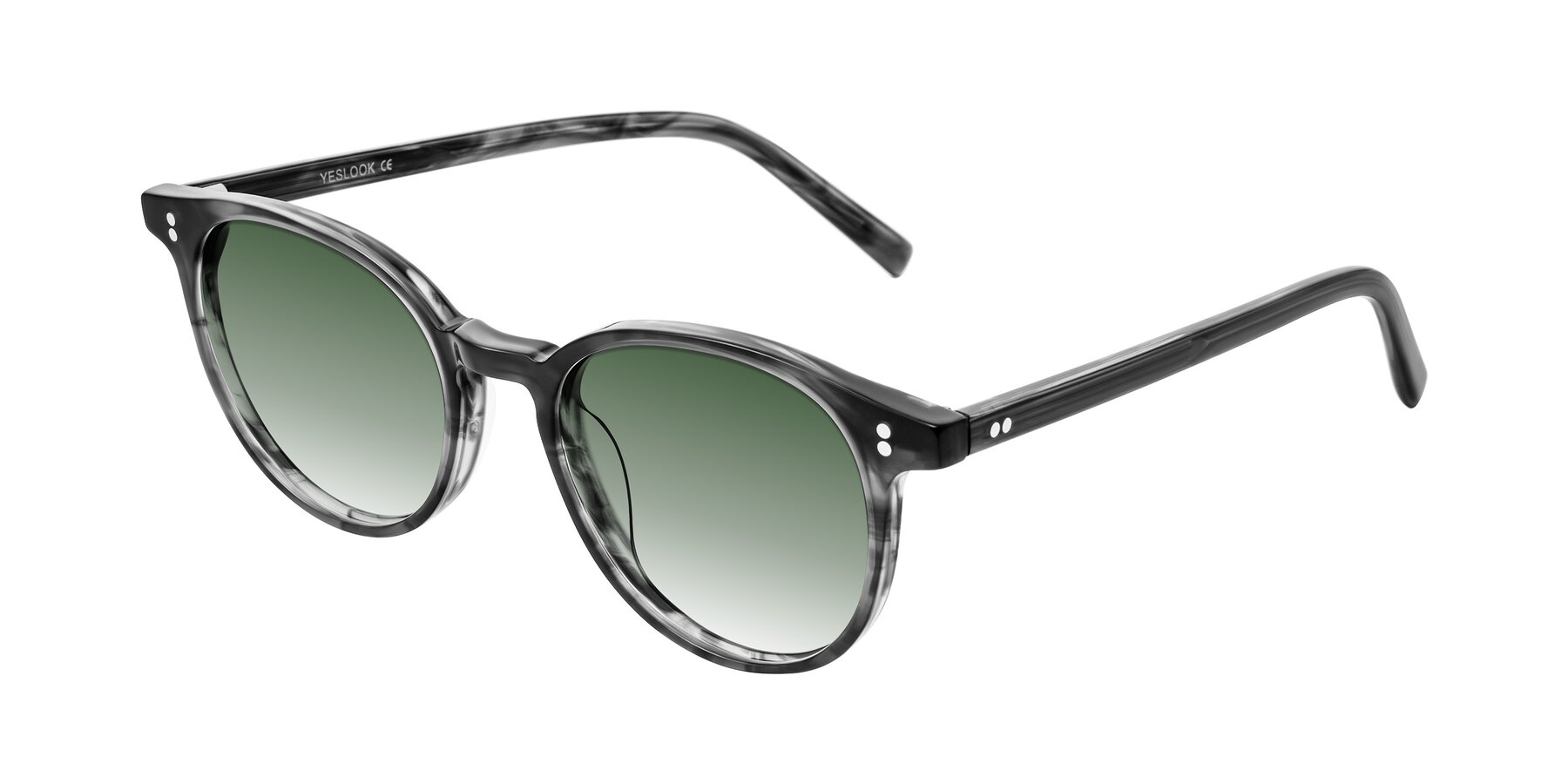 Angle of Haharou in Smoke with Green Gradient Lenses