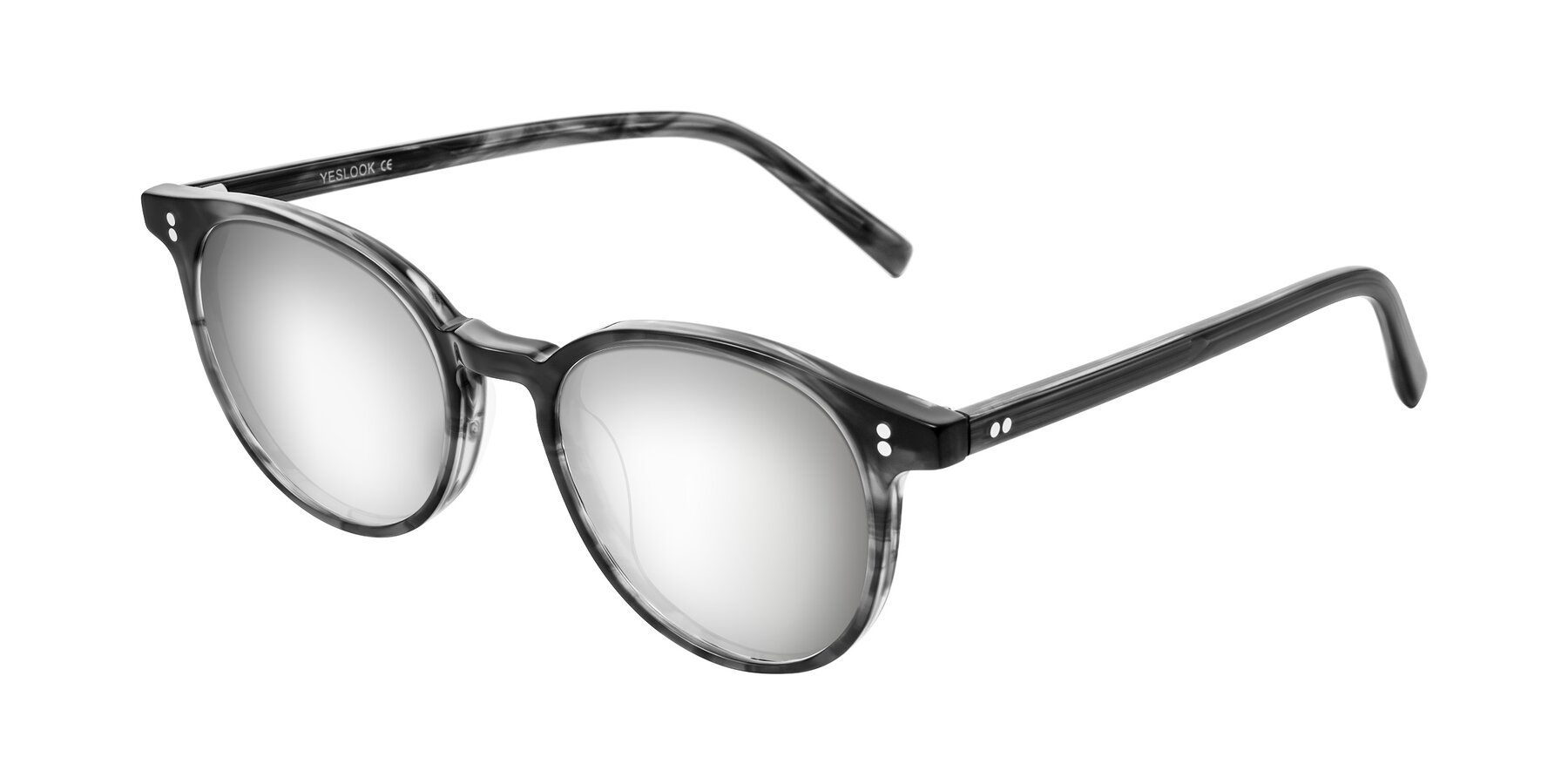 Angle of Haharou in Smoke with Silver Mirrored Lenses