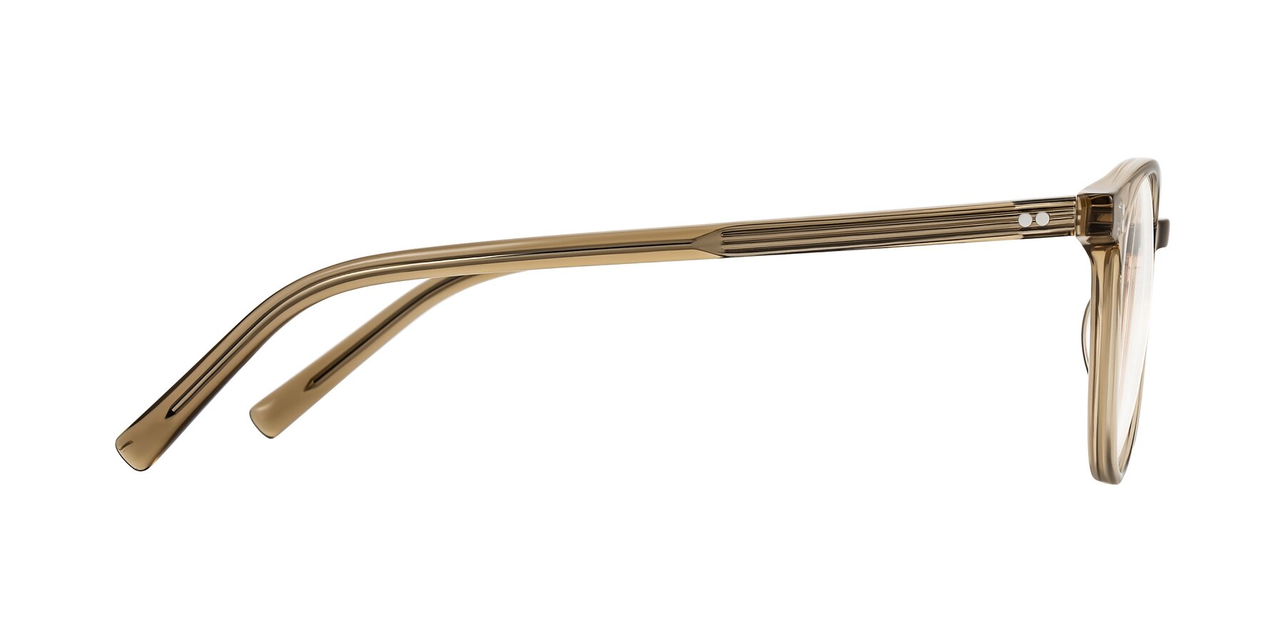 Side of Haharou in Light Brown with Clear Eyeglass Lenses