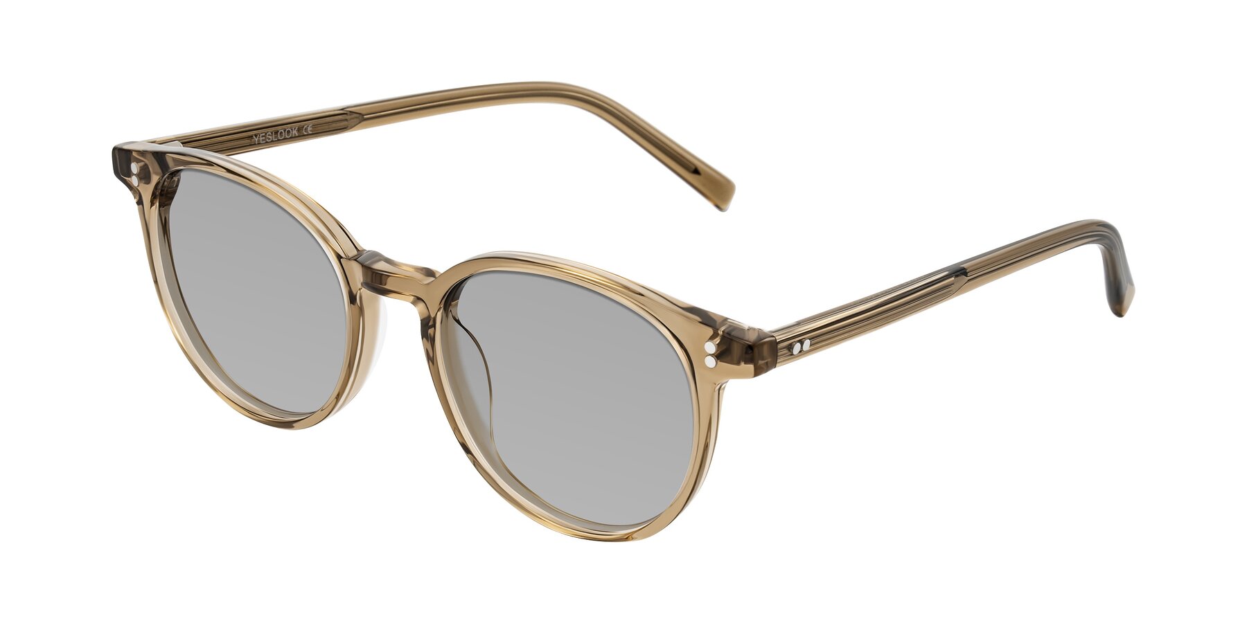 Angle of Haharou in Light Brown with Light Gray Tinted Lenses