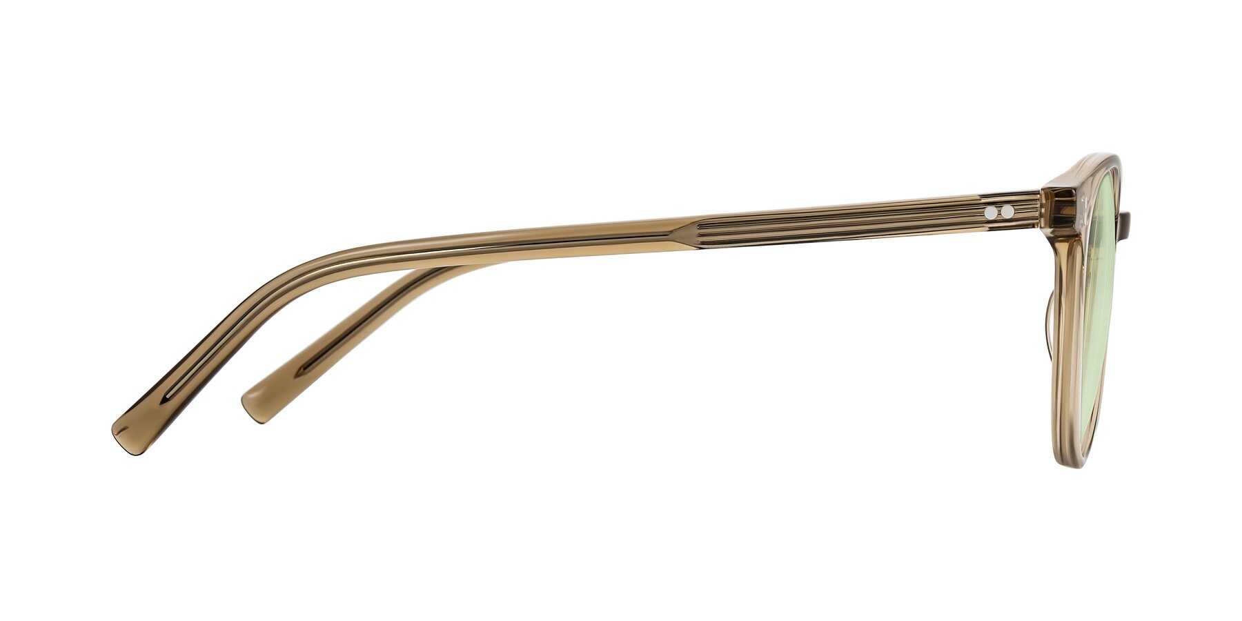 Side of Haharou in Light Brown with Light Green Tinted Lenses