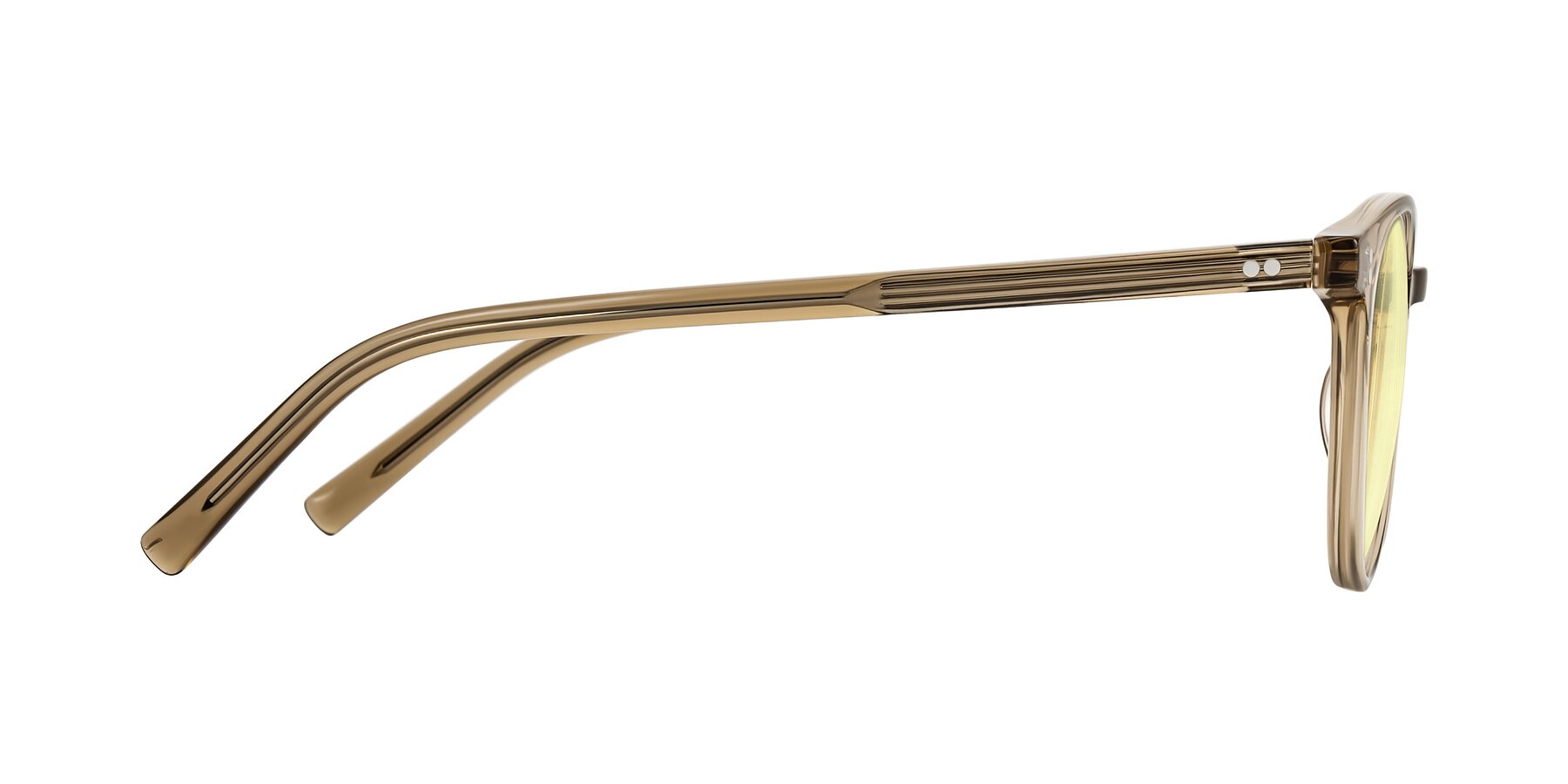 Side of Haharou in Light Brown with Light Yellow Tinted Lenses
